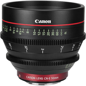 Canon, CN-E Cinema Prime 50mm T1.3 Lens (EF)