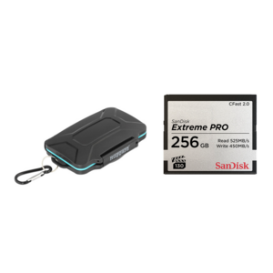 SanDisk, Extreme Pro CFast 2.0 Memory Card (256GB) + Case