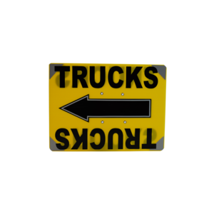 Generic, "Trucks" Directional Sign 
