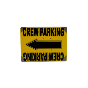 Generic, "Crew Parking" Directional Sign