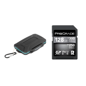 ProGrade Digital, UHS-II V90 300R SDXC Memory Card (128GB) + Case
