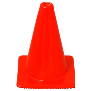 JBC Safety Plastics, 12in Traffic Cone (Neon Orange)