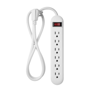 Project Source, 6-Outlet Indoor White Power Strip