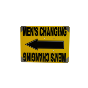 Generic, "Men's Changing" Directional Sign 
