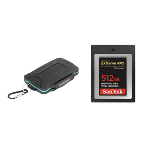 SanDisk, 512GB CFexpress Memory Card, Type B Extreme PRO + Case
