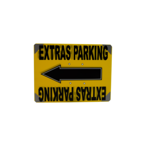 Generic, "Extras Parking" Directional Sign