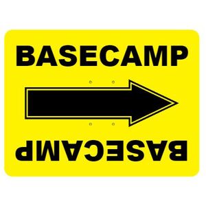 Generic, "Basecamp" Directional Sign