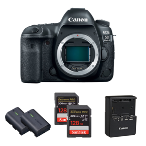 Canon, 5D Mark IV Camera + Batteries + Cables + TetherBlock Kit