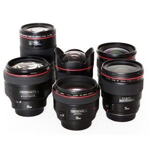 Canon, L Series 6 Lens Set (14mm, 24mm, 35mm, 50mm, 85mm, 100mm)